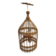 Vintage rattan pendant light from the 1950s and 60s