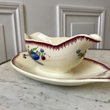 Saucière Villeroy & Boch La Louvière Belgian manufacture in Iron Earth early twentieth century