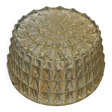 Antique Cast Crystal Wall Light Ceiling Lamp + Vintage Black Bracket #C71