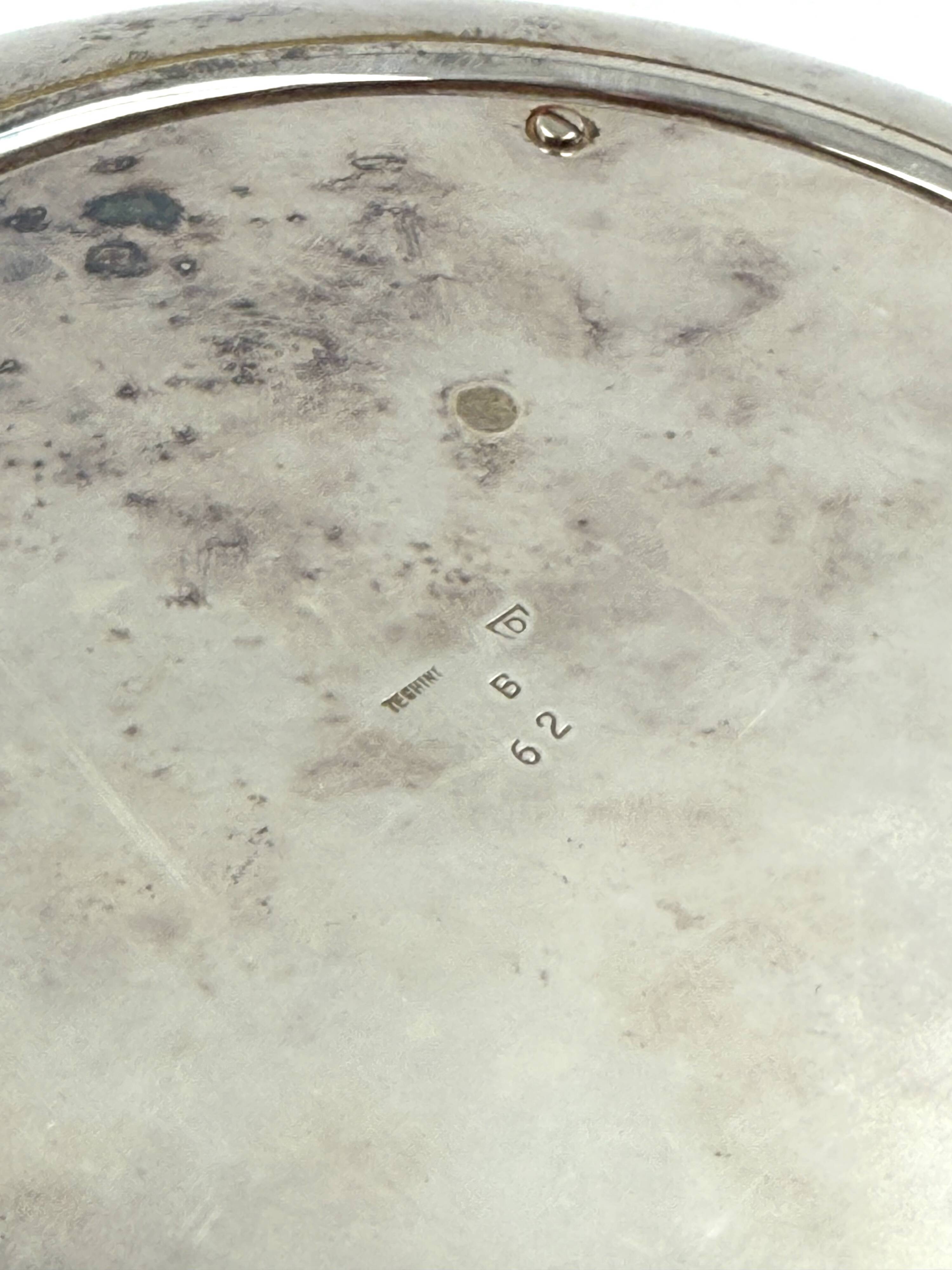 Mid-century Modern silver-plated ice bucket, Teghini Firenze Italy 1970s