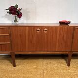 Mid-Century Retro Vintage Teak Sideboard by McIntosh Torpedo 1960s