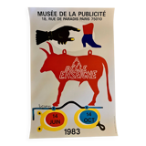 Lithographic print by the artist Lagrange for the exhibition “a la belle ensign