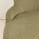 Small green velvet tub chair