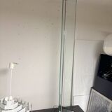 Lampadaire verre et àcier chromé, Mauro Marzollo, TVE 1980