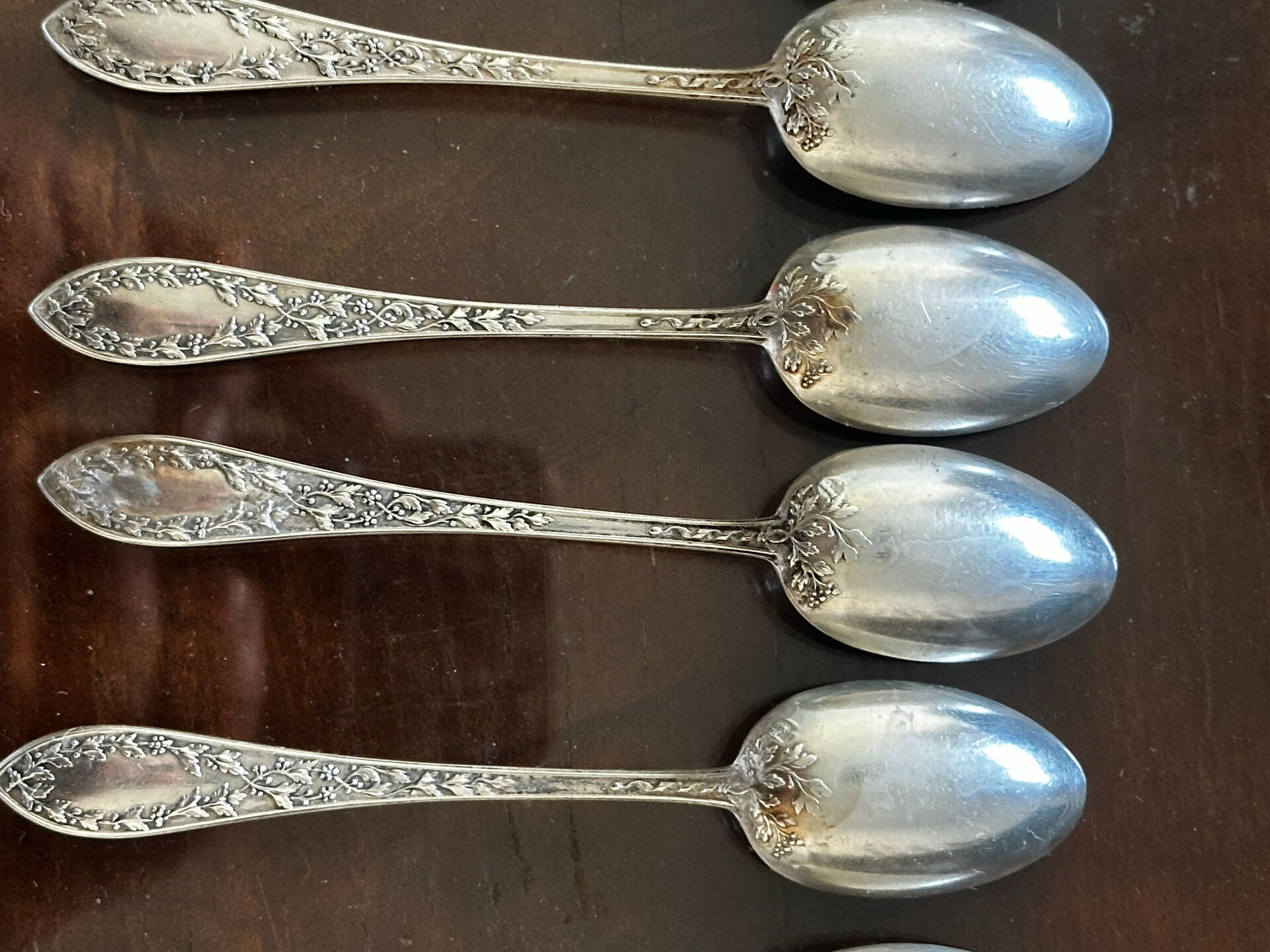 10 silver coffee or tea spoons - around 1900 - 17 g/spoon