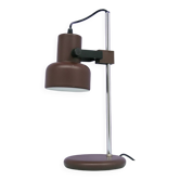 vintage brown metal table lamp adjustable