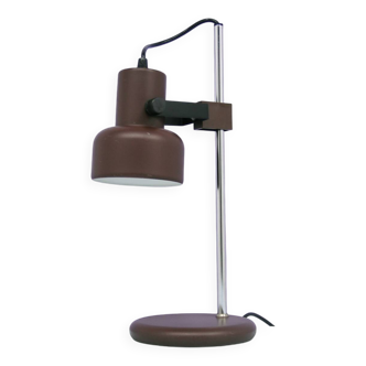 vintage brown metal table lamp adjustable