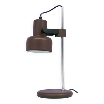vintage brown metal table lamp adjustable