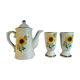 Cafetière et duo de mazagrans en grès