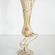 Vintage mid-century artistic vase, beige sand, Murano glass, Europe, 1970.