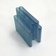 Transparent blue magazine rack by Giotto Stoppino for Kartell, 1970