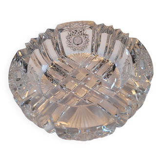 Cut crystal ashtray - French crystal factory from the 1970s-1980s