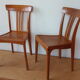 Paire de chaises bistrot Stella années 50