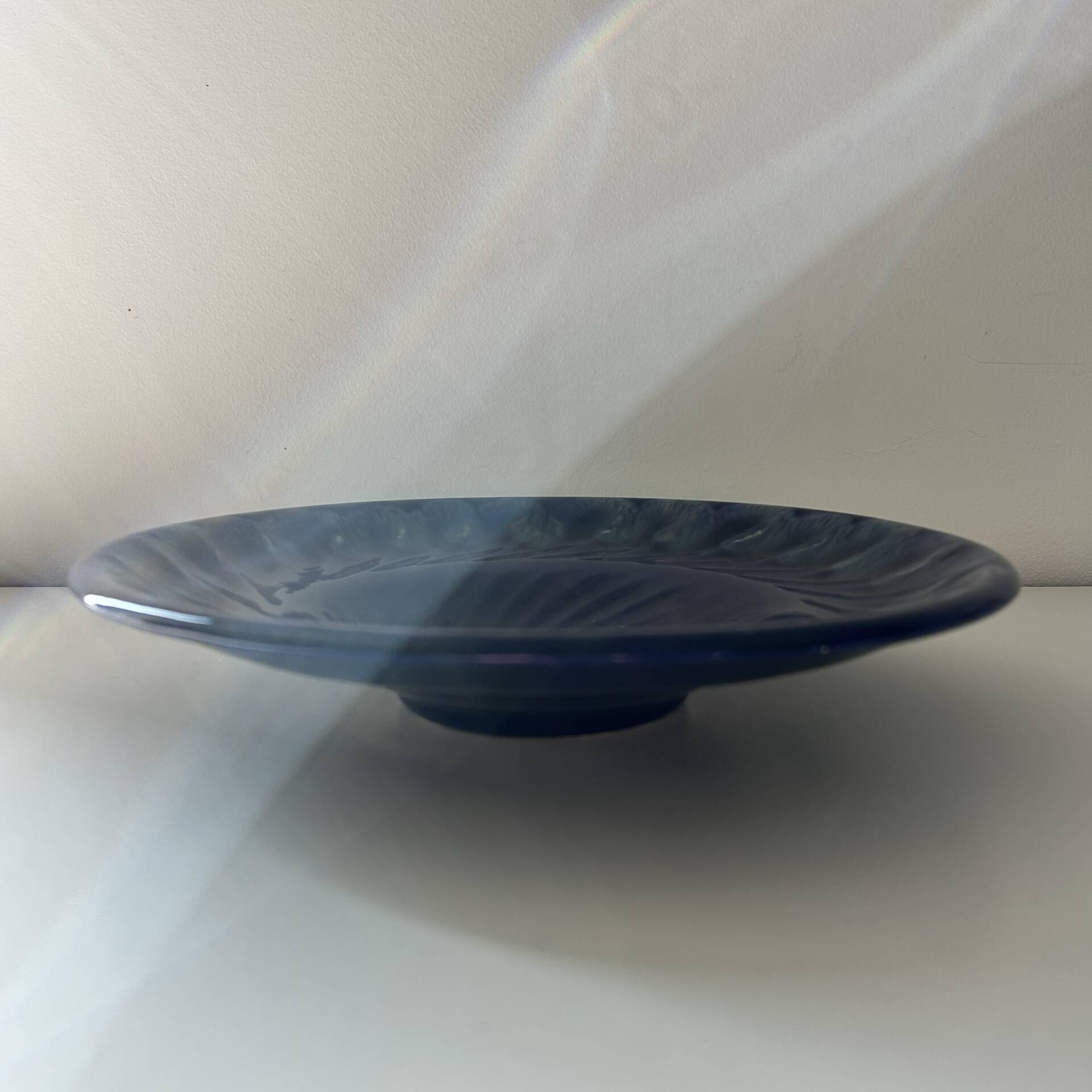 Coupe ondulée bleu encre