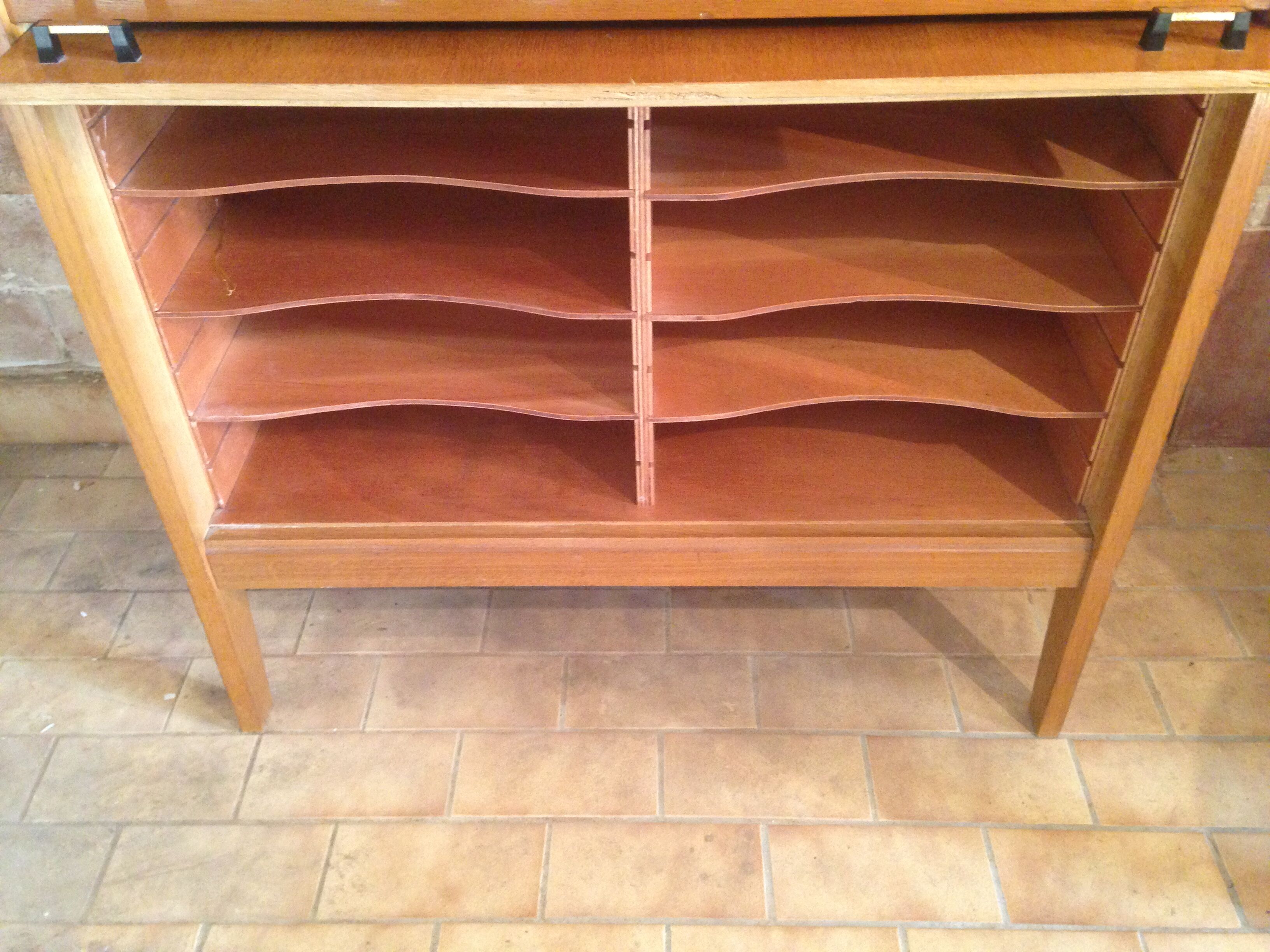 Furniture storage year 50 wood and skai has 16 compartments