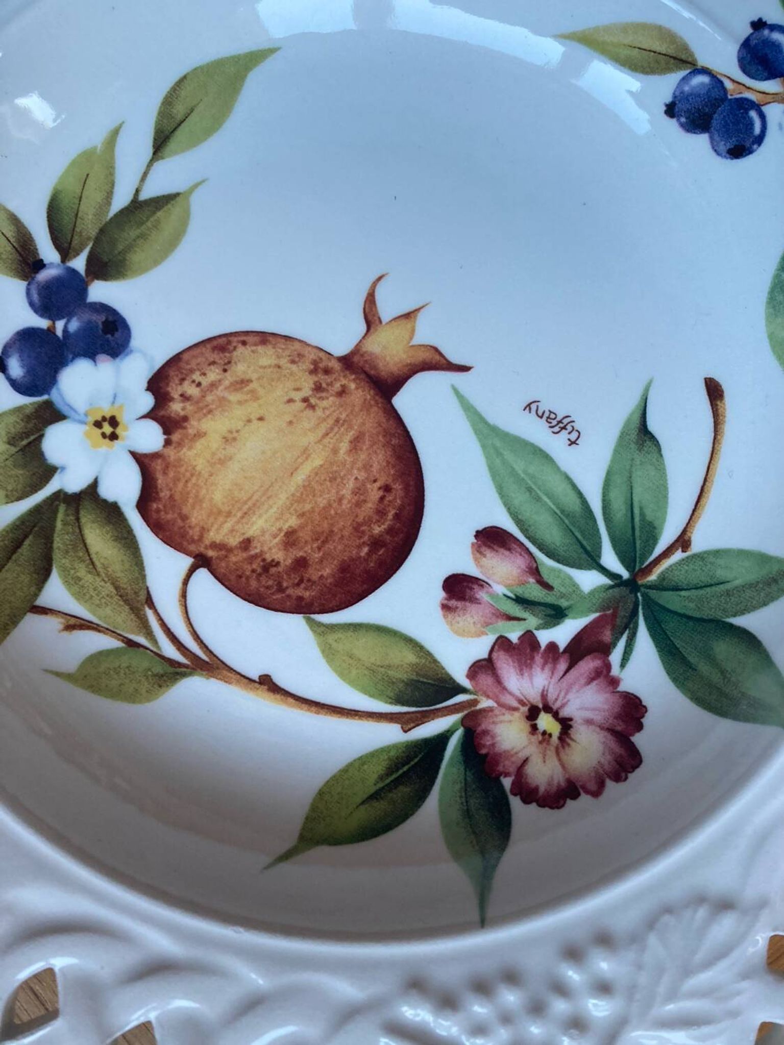 Assiettes creuses Tiffany