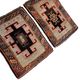 Set of 2 vintage handmade Turkish rugs 57x78 cm
