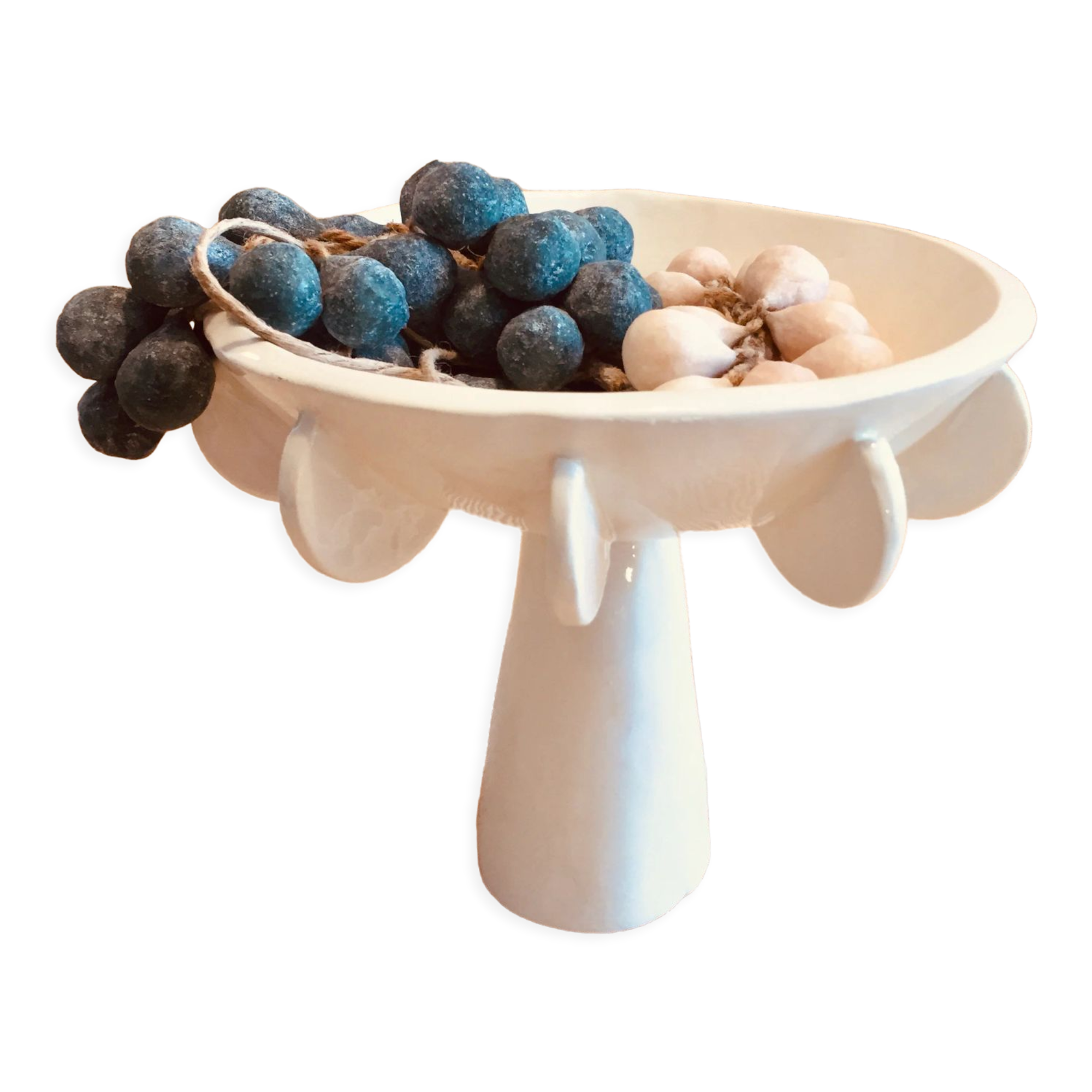 Hand-painted glazed ceramic cup