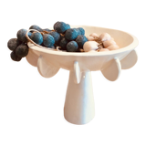 Hand-painted glazed ceramic cup