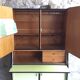 Vintage kitchen buffet in yellow and red formica - 1950