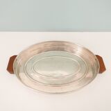 Art Deco silver-plated oval tray