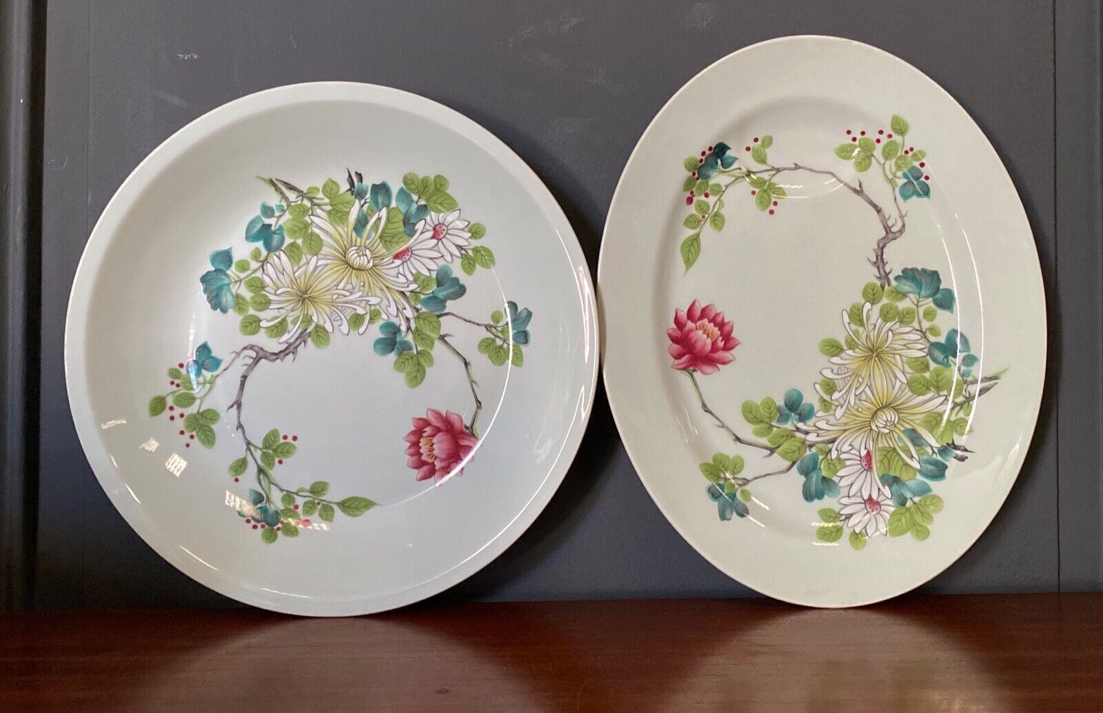Service 39 pieces haviland limoges sin hai decor floral