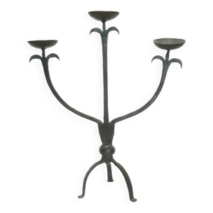 bougeoir brutaliste fer