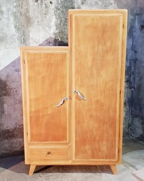 Vintage asymmetrical wardrobe