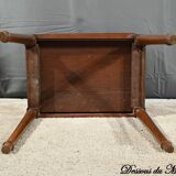 Small Mahogany Living Room Table, Louis XVI Period – Late 18th Century