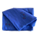 Vintage hand-embroidered tablecloth, floral patterns - Ocean blue - Linen - 160x155 cm