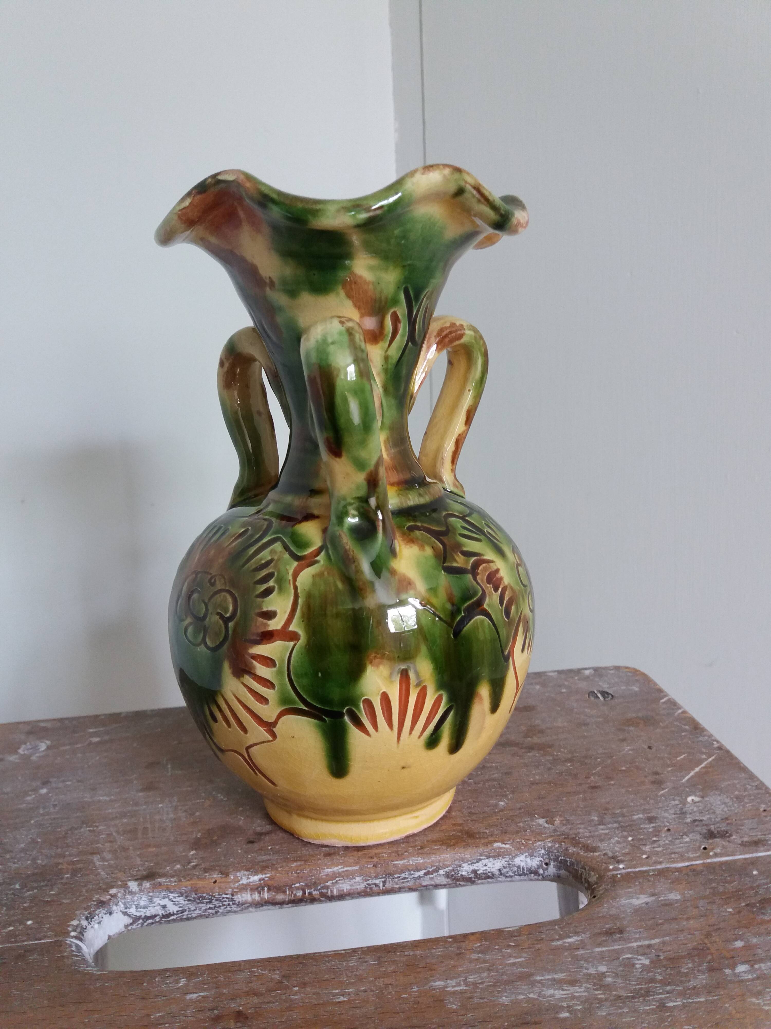 Safi Morocco ceramic vase