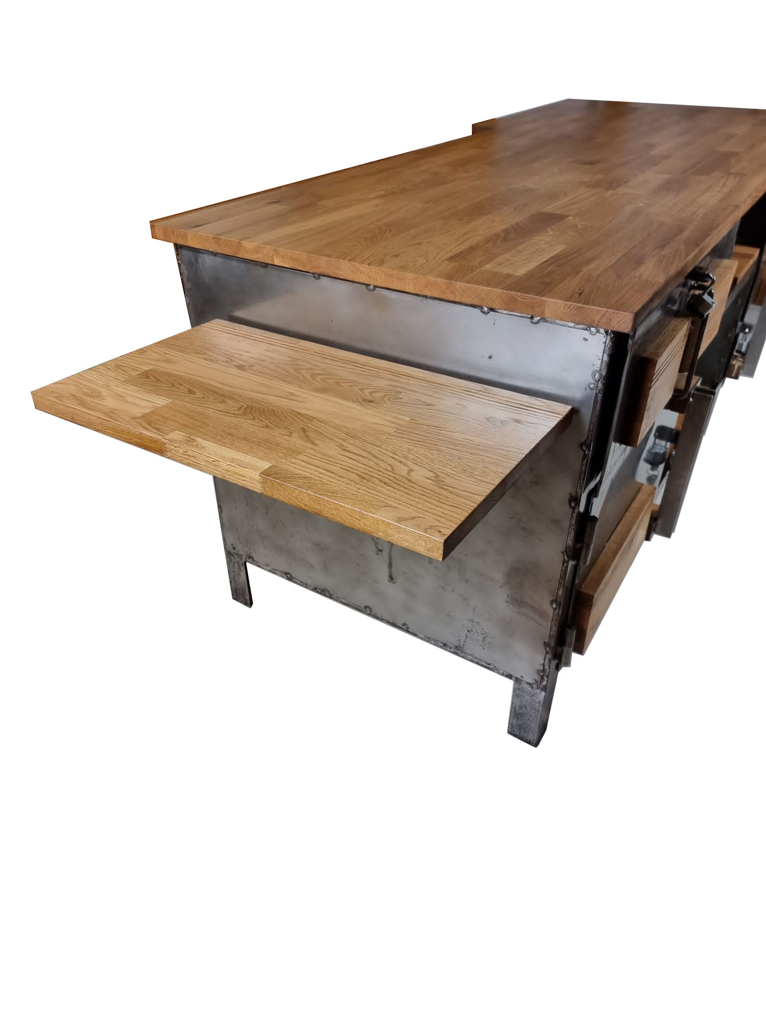 Industrial kitchen island, 1970s