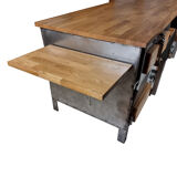 Industrial kitchen island, 1970s