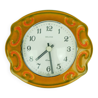 Vintage wall clock kitchen clock kienzle deluxe elomatic herbolzheimer 1960s 70s