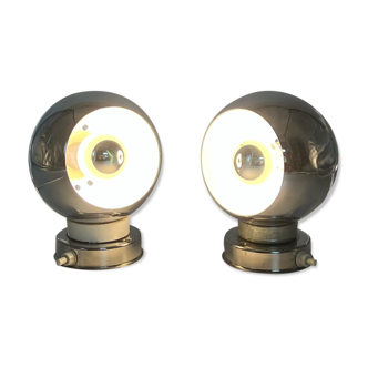 Lampes Eyeball Reggiani des années 60 space age