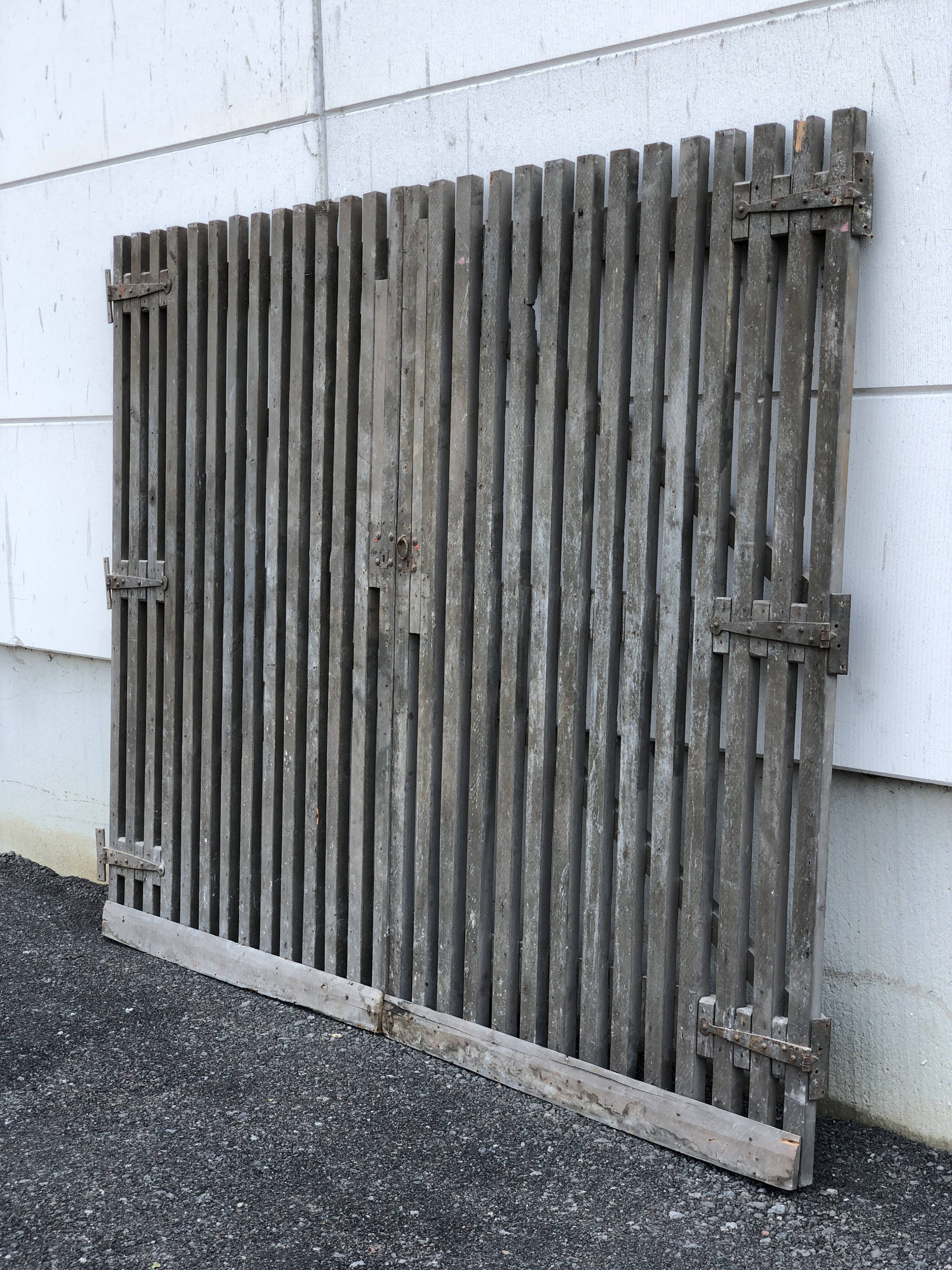 Pair of wooden doors