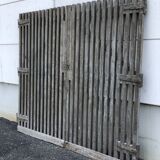 Paire de portes en bois