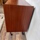 Commode en teck et tiroirs formica blanc - 1960
