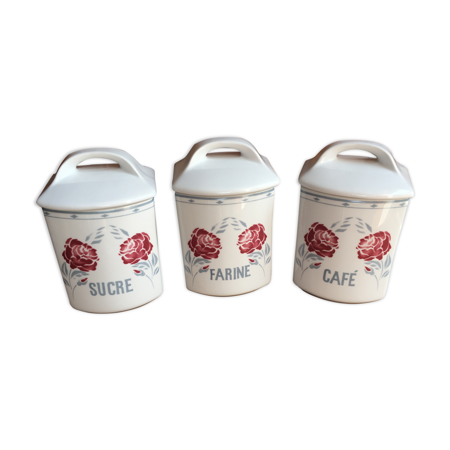 Lot of three spice pots