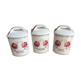 Lot of three spice pots