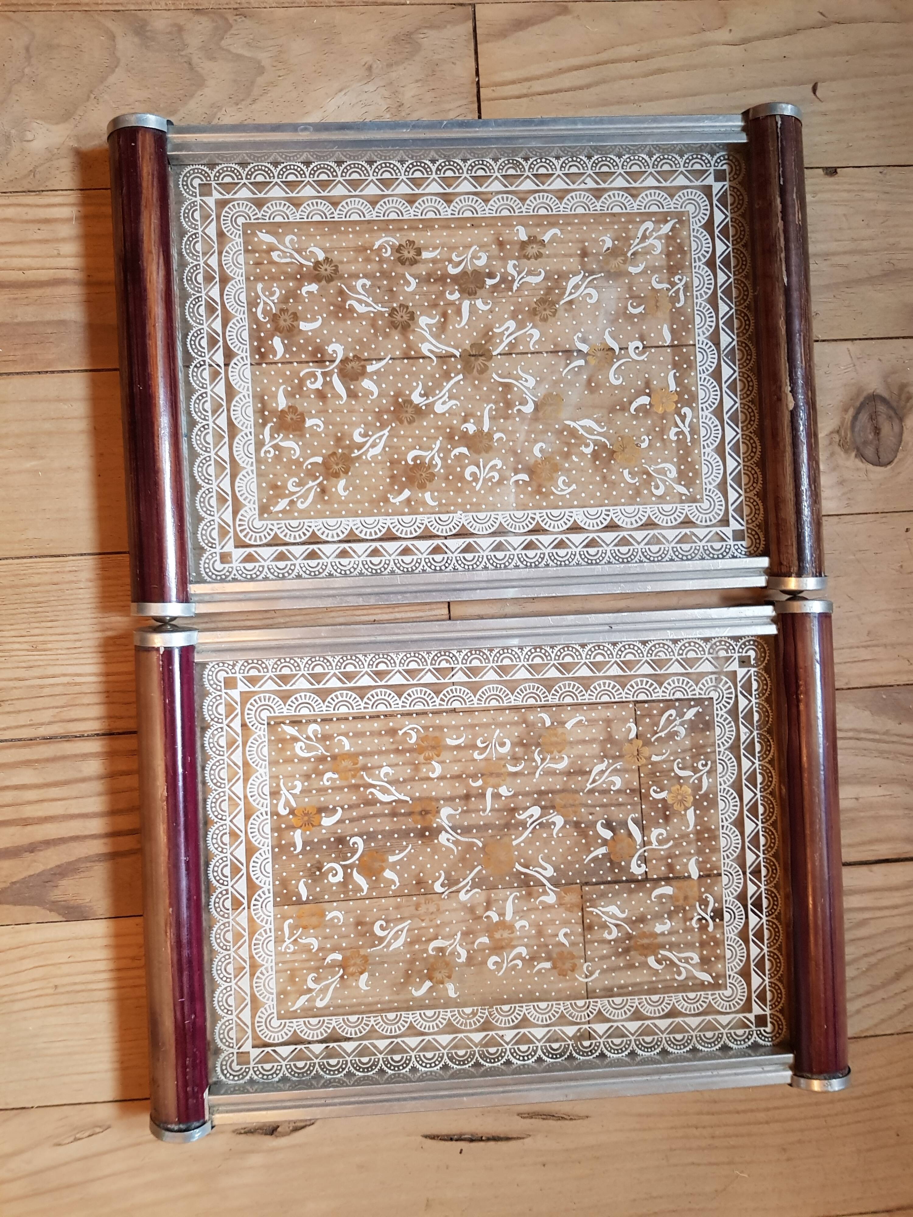 Pair of vintage trays