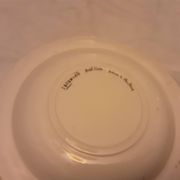 Assiette faiencedeswarce  peint main decor moustier