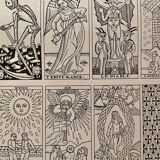 Lithographie sur le tarot de 1919