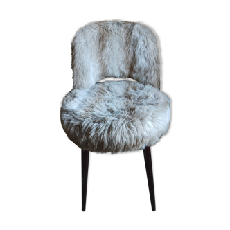 Faux fur armchair from the 60s