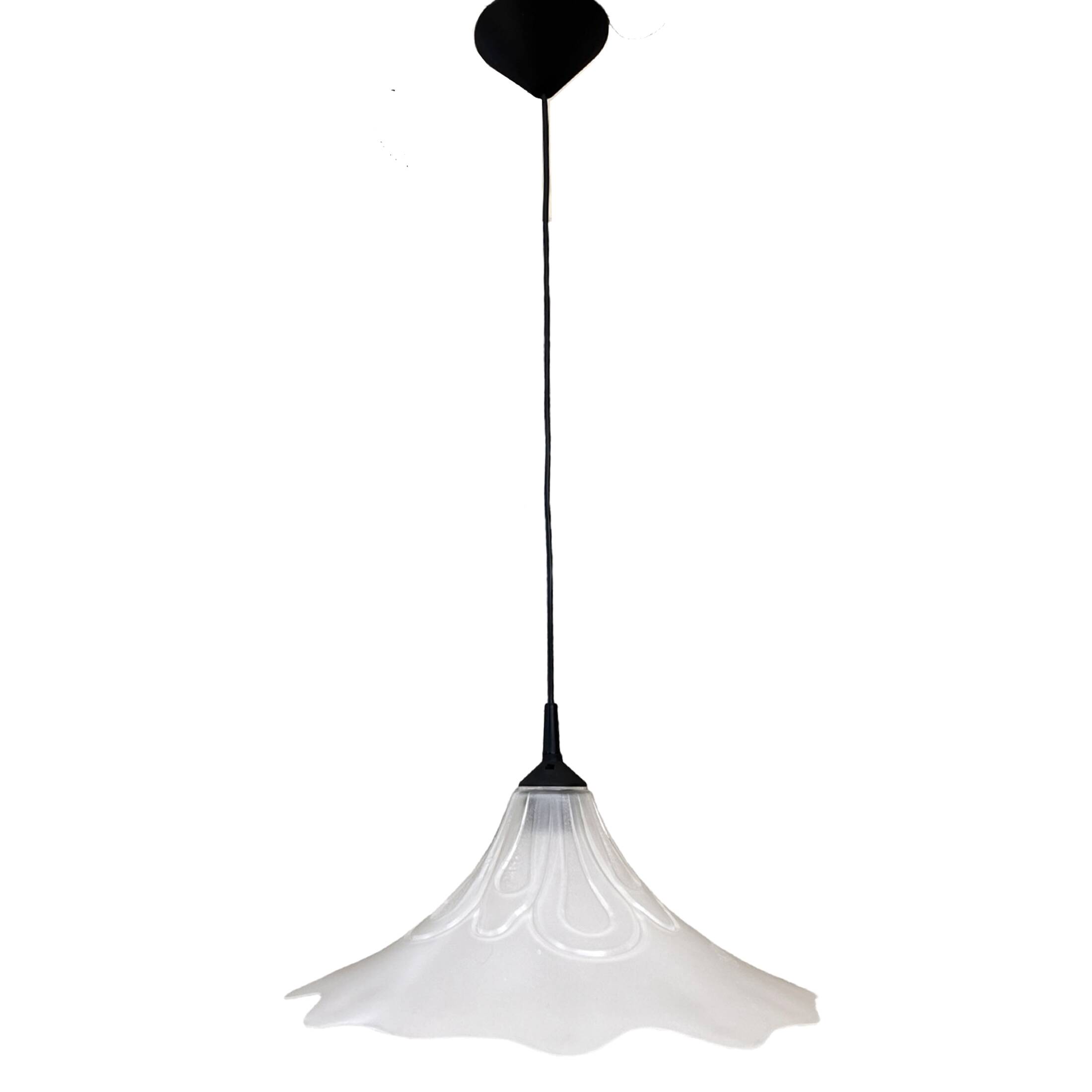 Flower shape hanging lamp, Narva Leuchen, Germany, 1970s.