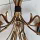 Pair of vintage Sheaves of wheat wall lights