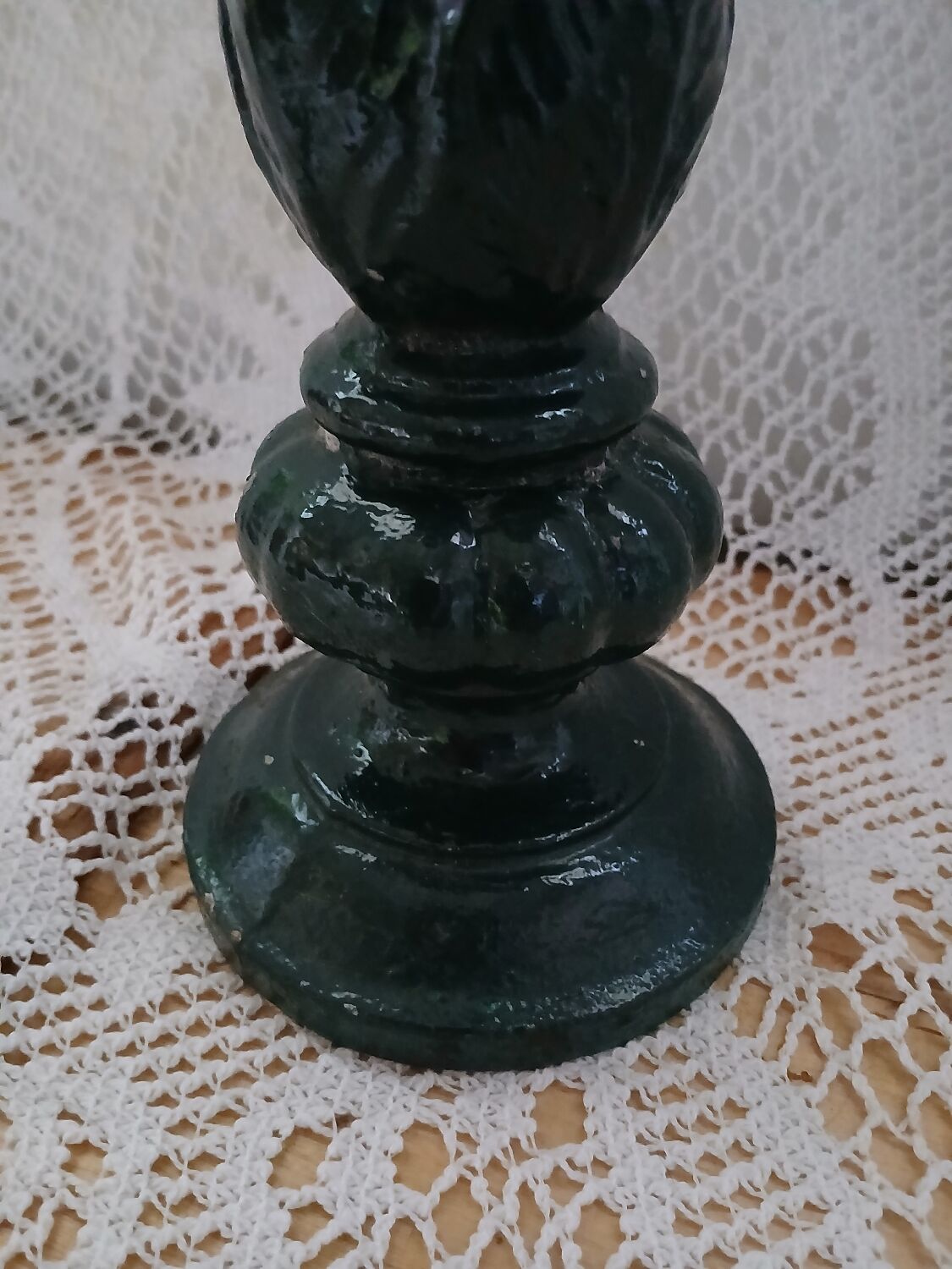 Antique cast iron vase