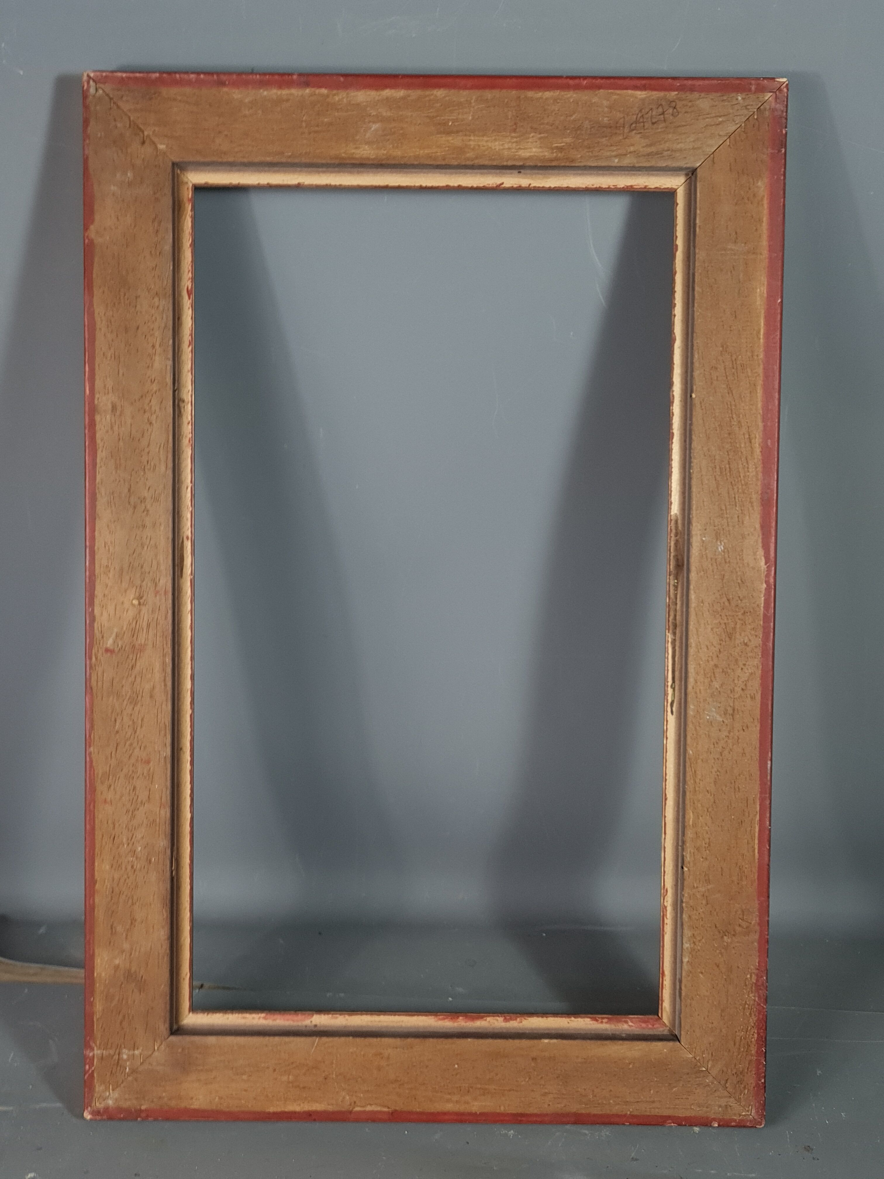 Gilded wooden frame with sheet 56x37 cm, foliage 46.6x27.6 cm beautiful occasion SB