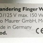 German postmodern wall lamps Wandering Finger by Ingo Maurer for M Design, 1990s, set of 3