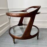 Cesare Lacca rolling coffee table service trolley